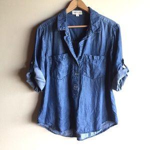 Cloth & Stone Polka Dot Chambray